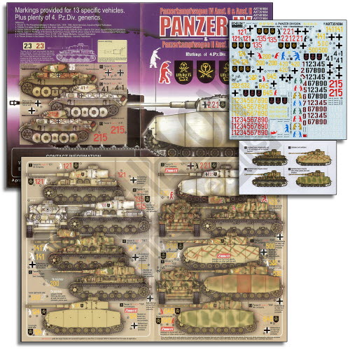 AXT351004 1/35 4. Pz.Div. Panzer IV Ausf. G H & Panzer Ausf. L "Luchs"