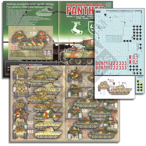 AXT351015 1/35 Wiking & Hermann Goring Panthers (Ausf As & Gs)