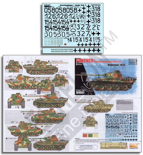 AXT351033 1/35 12. SS-Pz.Div. Panthers (Pt3) Ardennes 1944