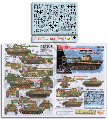 AXT351034 1/35 1. SS-Pz.Rgt. Panthers Ardennes 1944/45 Kampfgruppe Peiper