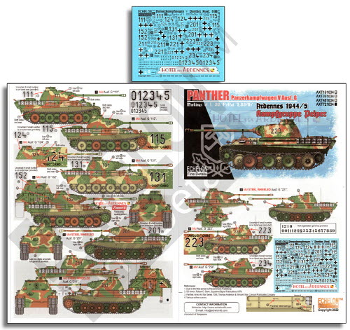 AXT721034 1/72 1. SS-Pz.Rgt. Panthers Ardennes 1944/45 Kampfgruppe Peiper