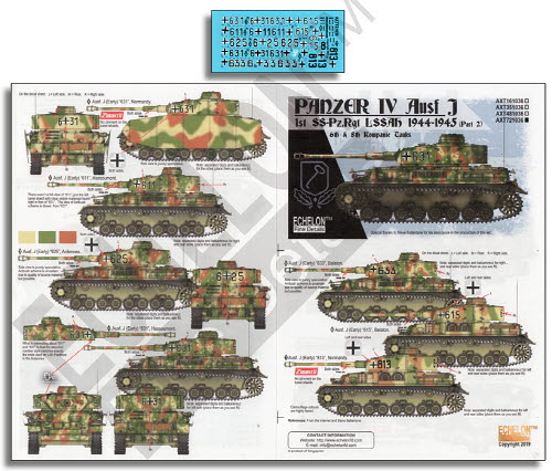 [사전 예약 ~11/30일] AXT721036 1/72 LAH Panzer IV Ausf. Js 1944-1945 (Pt2)