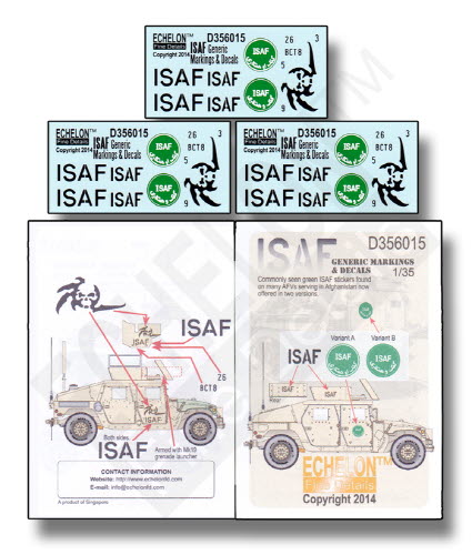D356015 1/35 ISAF Generic Markings & Decals