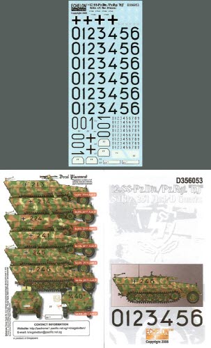 D356053 1/35 12.SS-Pz.Div./Pz.Rgt. HJ Sd.Kfz. 251 Ausf. D Generics