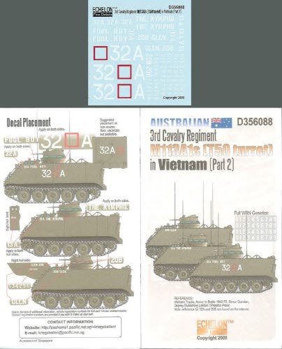 D356088 1/35 RAAC 3rd Cav Rgt M113A1s in Vietnam (Pt2)