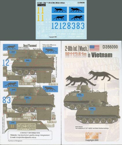 D356090 1/35 2-8th Inf. (Mech.) M113A1s in Vietnam