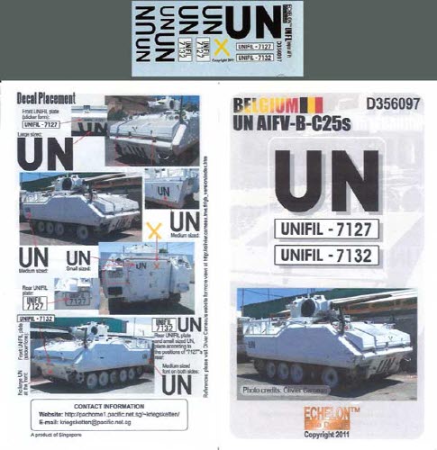 D356097 1/35 Belgium UN AIFV-B-C25s in Lebanon