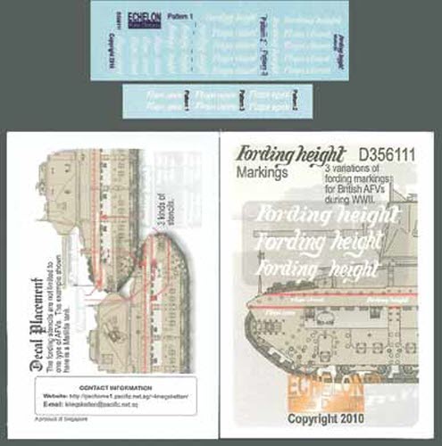 D356111 1/35 Fording Height Markings