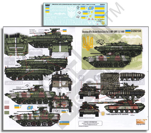 D356194 1/35 Ukrainian AFVs (Ukraine - Russia Crisis) Pt 2: BMP-1 BMP-2 & T-64BV