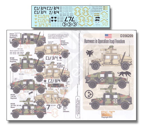 D356209 1/35 Humvees in Operation Iraqi Freedom