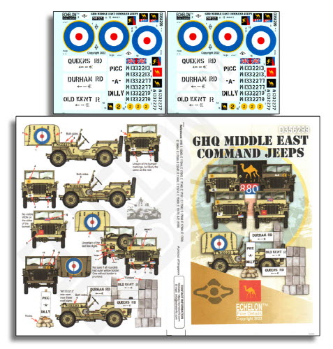 D356299 1/35 GHQ Middle East Command Jeeps