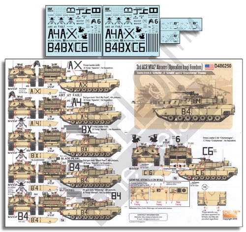 D486250 1/48 3rd ACR M1A2 Abrams (OIF) 1/48