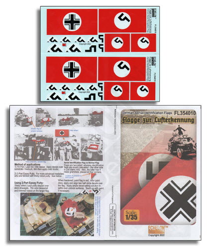 FL354010 1/35 1/35 German Aerial Identification / Recognition Flags (WW2)