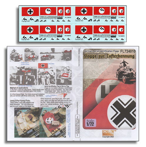 [사전 예약 ~11/30일] FL724010 1/72 1/72 German Aerial Identification / Recognition Flags (WW2)