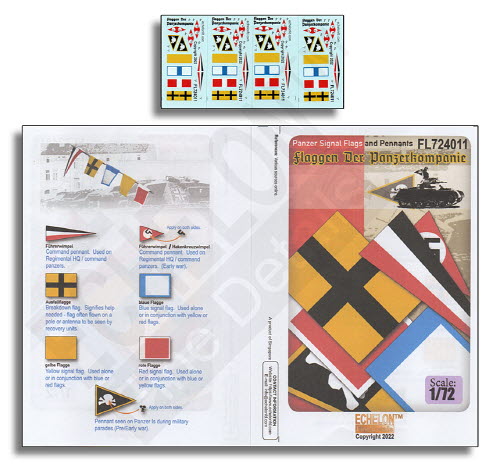 FL724011 1/72 1/72 Panzer Signal Flags and Pennants (WW2)