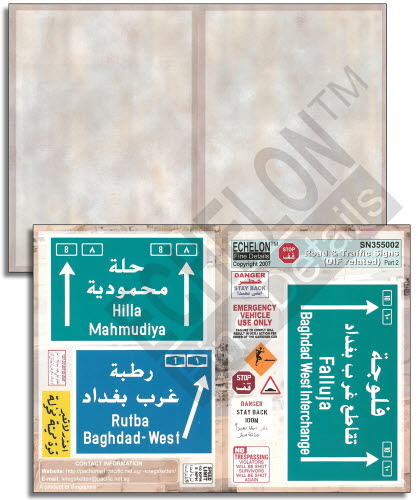 SN355002 1/35 Road & Traffic Signs (OIF related) Part 2