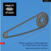[사전 예약] 1/12 MC01-C Fujimi 1/12 CT125 Hunter Cub Detail-up Chain and Sprockets set