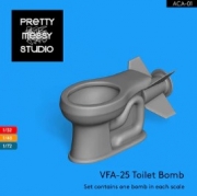 1/32, 1/48, 1/72 ACA-01 VFA-25 Toilet Bomb Set