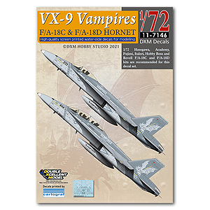 DXM11-7146 1/72 USN/USMC F/A-18C/D VX-9 Vampire 