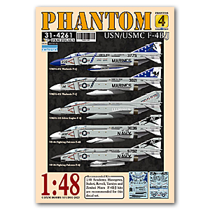 DXM31-4261 1/28 USMC/USN F-4B/J VMFA-451/115/VF-96 Phantom Collection#4 