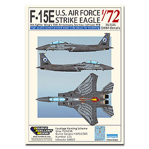 DXM81-7126 1/72 USAF F-15E Strike Eagle 4FW's 75th Anniversary, SJ AB 