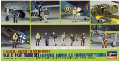 [사전 예약] 35008 1/72 WWII Pilot Figure Set (Japanese, German, US/British)