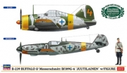 [사전 예약] 02439 1/72 B-239 Buffalo & Messerschmitt Bf109G-6 Juutilainen w/Figure