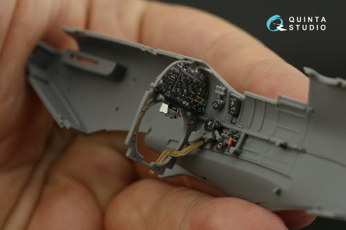 [사전 예약] QD48134 1/48 Spitfire Mk.I 3D-Printed & coloured Interior on decal paper (Tamiya)
