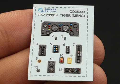 [사전 예약] QD35009 1/35 GAZ 233014 Tiger 3D-Printed & coloured Interior on decal paper (Meng)