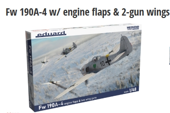 [사전 예약] 84117 1/48 Fw 190A-4 w/ engine flaps & 2-gun wings 1/48 84117