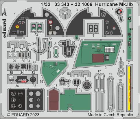 33343 1/32 Hurricane Mk.IIb 1/32 REVELL