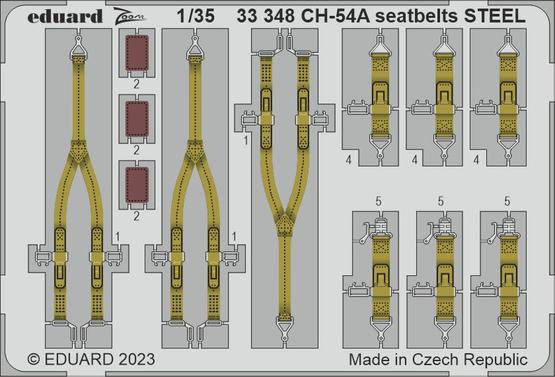 33348 1/35 CH-54A seatbelts STEEL 1/35 ICM