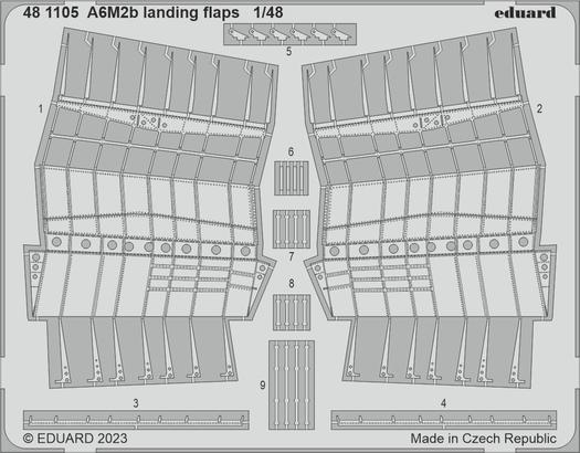 481105 1/48 A6M2b landing flaps 1/48 ACADEMY