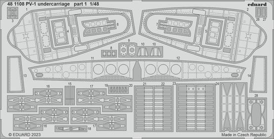 481108 1/48 PV-1 undercarriage 1/48 ACADEMY