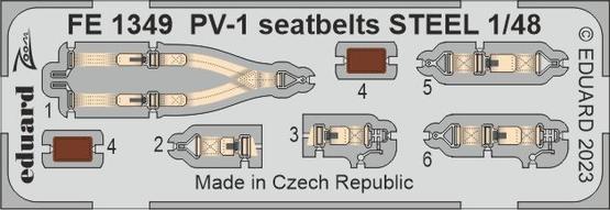 FE1349 1/48 PV-1 seatbelts STEEL 1/48 ACADEMY