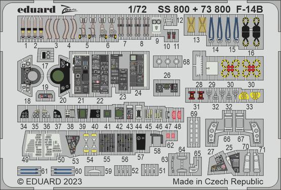 SS800 1/72 F-14B 1/72 ACADEMY