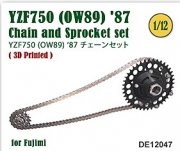 [사전 예약] DE12047 1/12 Chain & Sprocket set for YZF750 (OW89)