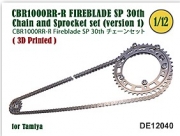 [사전 예약] DE12040 1/12 Chain & Sprocket set fo CBR1000RR-R FIREBLADE SP 30th Ed. (Ver. 1)