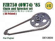 [사전 예약] DE12039 1/12 Chain & Sprocket set for FZR750 (OW79) '85
