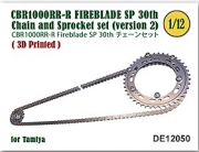 [사전 예약] DE12050 1/12 Chain & Sprocket set fo CBR1000RR-R FIREBLADE SP 30th Ed. (Ver. 2)