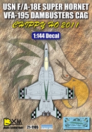 DXM21-1105 1/144 USN F/A-18E VFA-195 Dambusters CAG 2011 ChippyHo