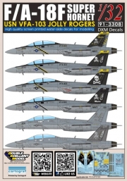 [사전 예약] DXM91-3308 1/32 USN F/A-18F Super Hornet VFA-103 Jolly Rogers