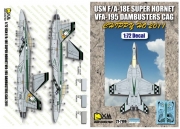 [사전 예약] DXM21-7106 1/72 USN F/A-18E VFA-195 Dambusters CAG 2011 ChippyHo