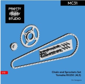 [사전 예약 ~11/29일] MC31 1/12 Hasegawa 1/12 Yamaha RZ250 (4L3) Detail-up Chain and Sprockets set