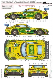24086 1/24 Mercedes AMG GT3 Evo Mann-Filter Team Landgraf ADAC GT Masters 2022 Driver's Champion - R