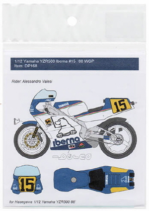 DP168 1/12 Yamaha YZR500 Iberna #15 A. Valesi WGP '88