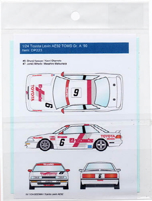 DP223 1/24 Toyota Levin AE92 TOM'S Gr. A '1992 for Beemax