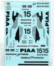 DP171T 1/24 Honda Civic EF9 PIAA #15 JTC 90' w/ Transkit for Beemax 1/24 EF3