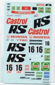 DP145T 1/24 Honda Civic EG9 RS Castrol Mugen JTCC '1994 (+Rims, Spoiler)