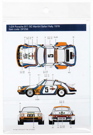 DP258 1/24 Porsche 911 SC Martini Safari Rally 1978